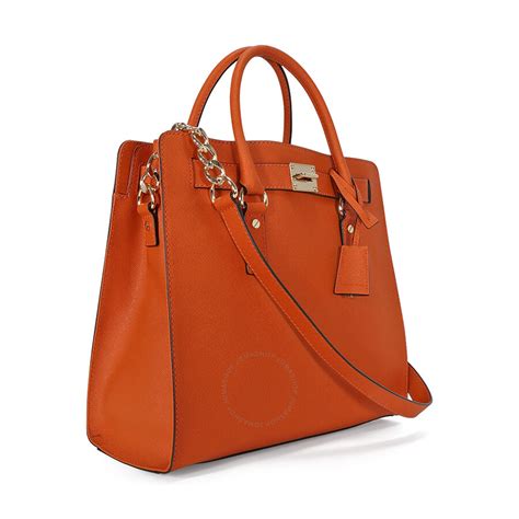 michael kors hamilton saffiano tote orange|Michael Kors large tote handbags.